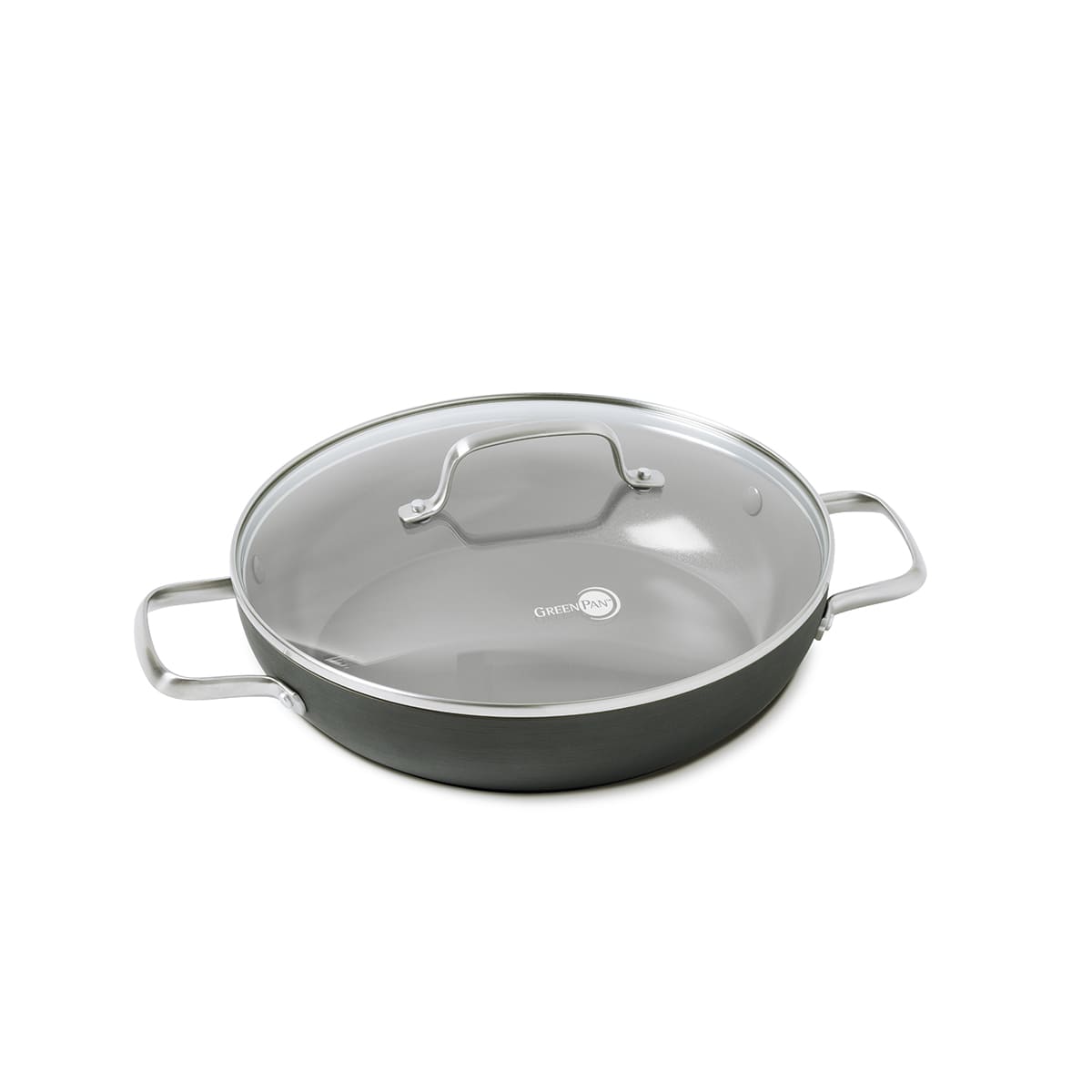 CC000121-001 - Chatham CHATHAM FRYING PAN WITH LID, DARK GREY - 28CM - Product Image 1