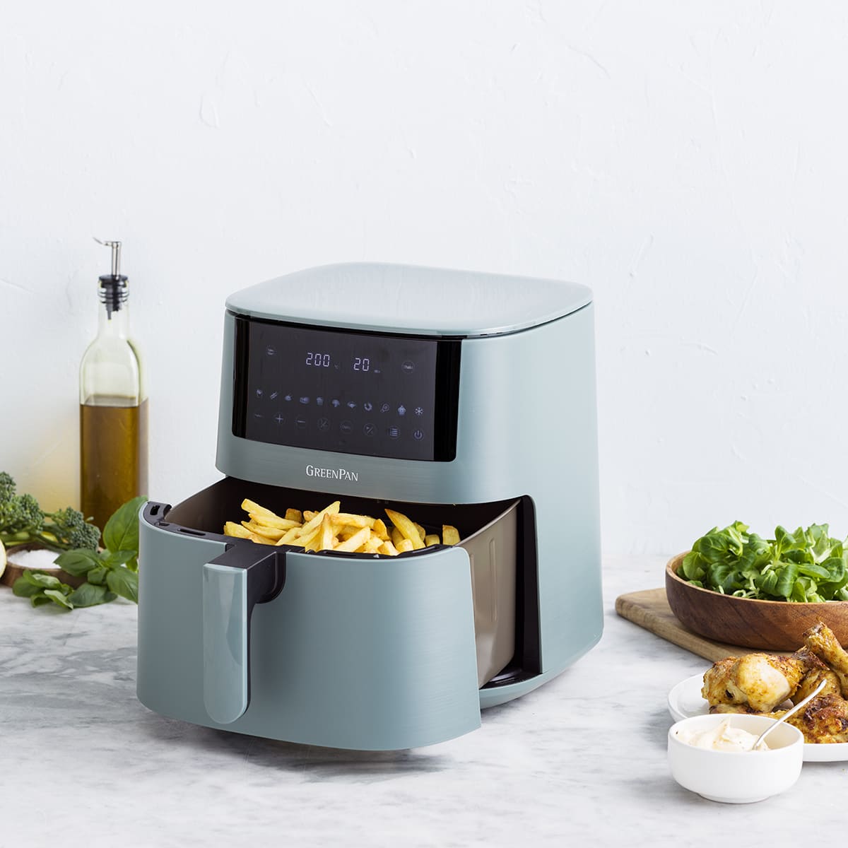 CC009006-001 - Air Fryer Bistro Airfyer 7.2L Smokey Sky Blue - Product Image 4