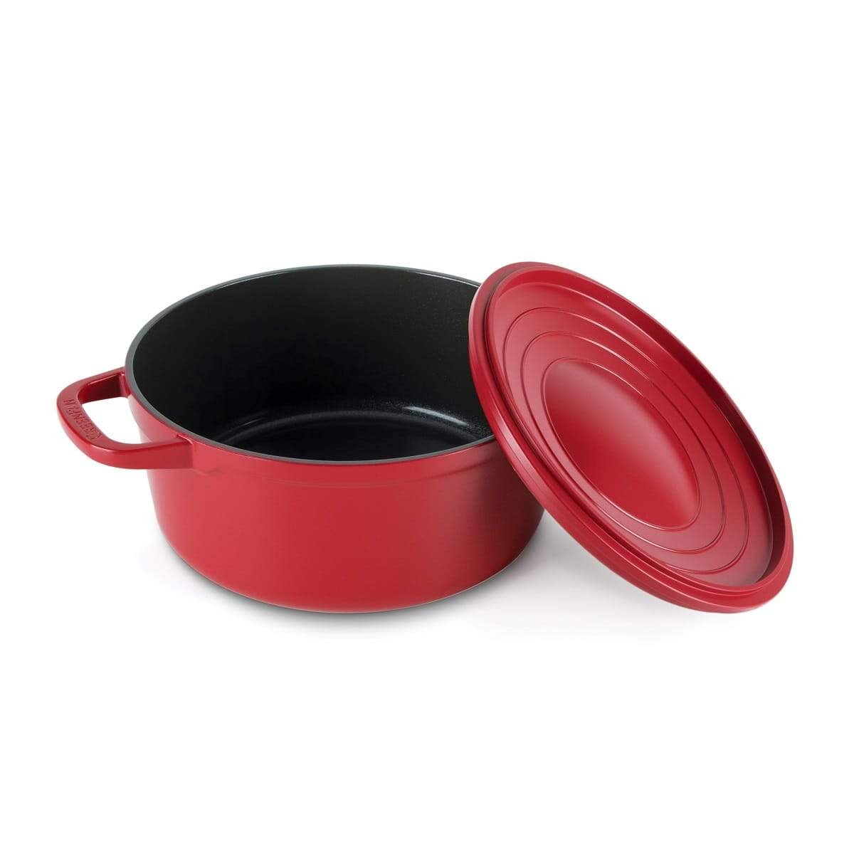 Nouvelle Cast Iron Casserole - 24cm - Red